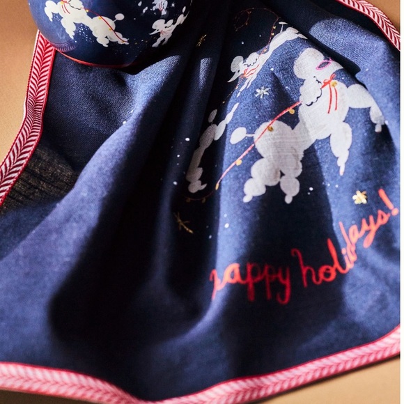 Louise pretzel dashing poodles dish towel - Picture 2 of 10